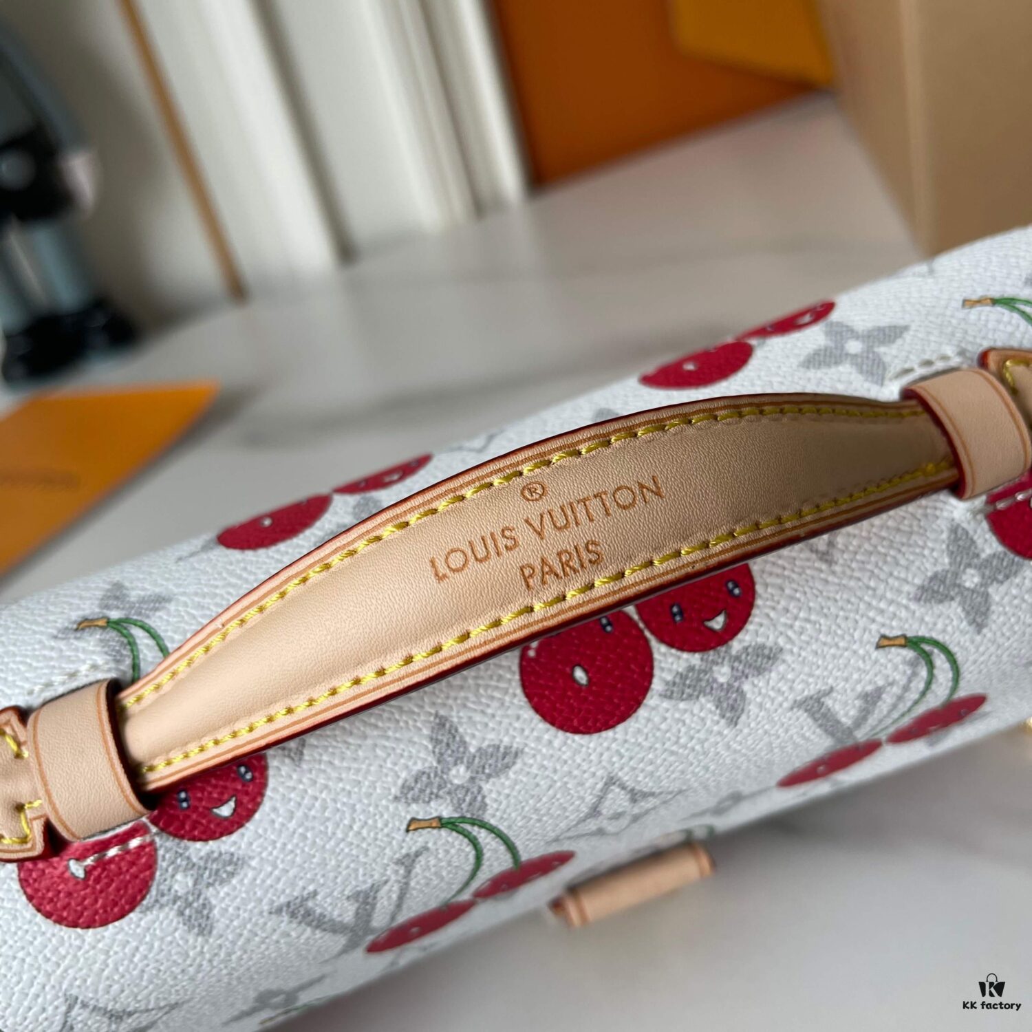 Upgraded Version 190 [Official Latest Model, Accurate Color Match] Cherry Chain Bag Underarm Bag with Exclusive Sticker