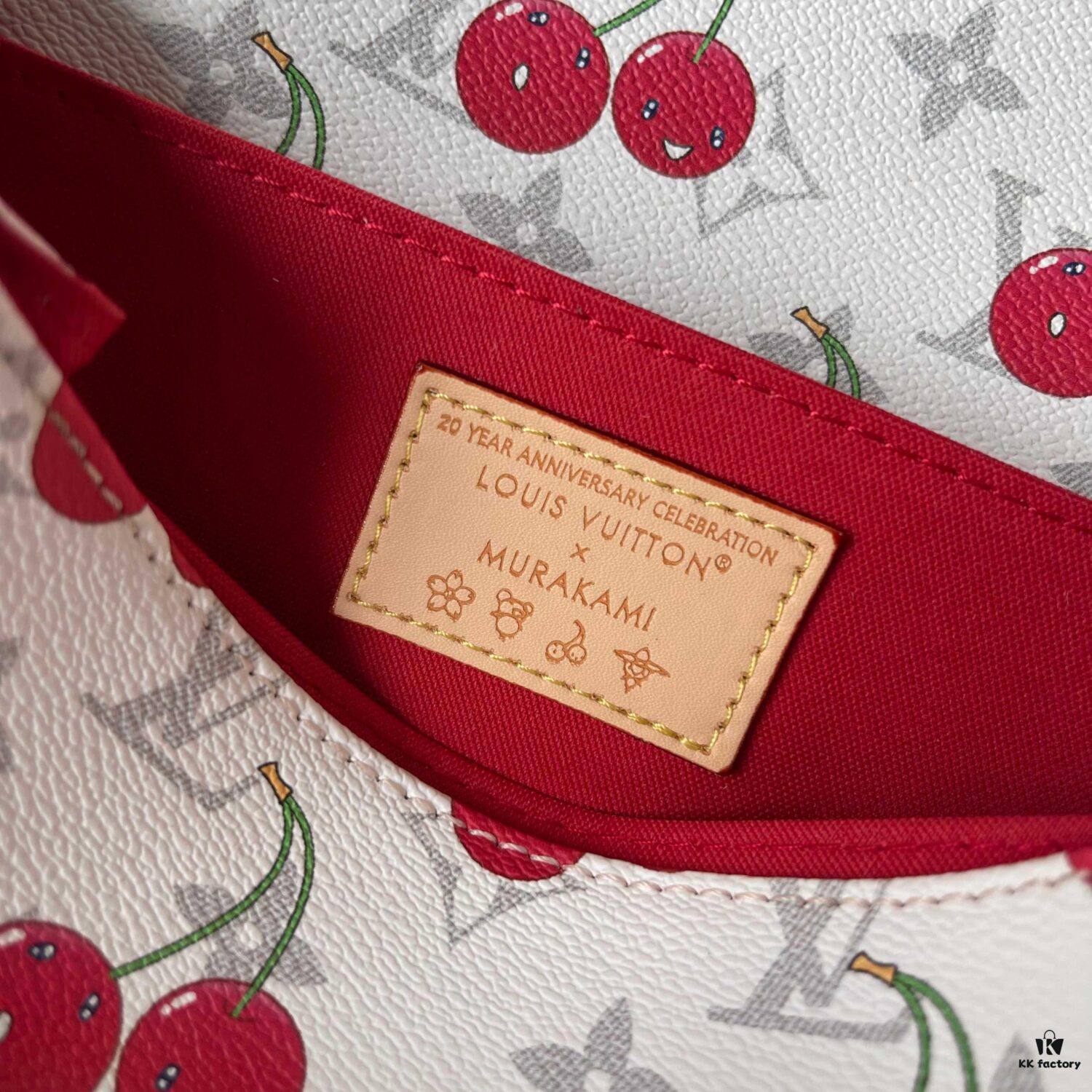 Upgraded Version 190 [Official Latest Model, Accurate Color Match] Cherry Chain Bag Underarm Bag with Exclusive Sticker