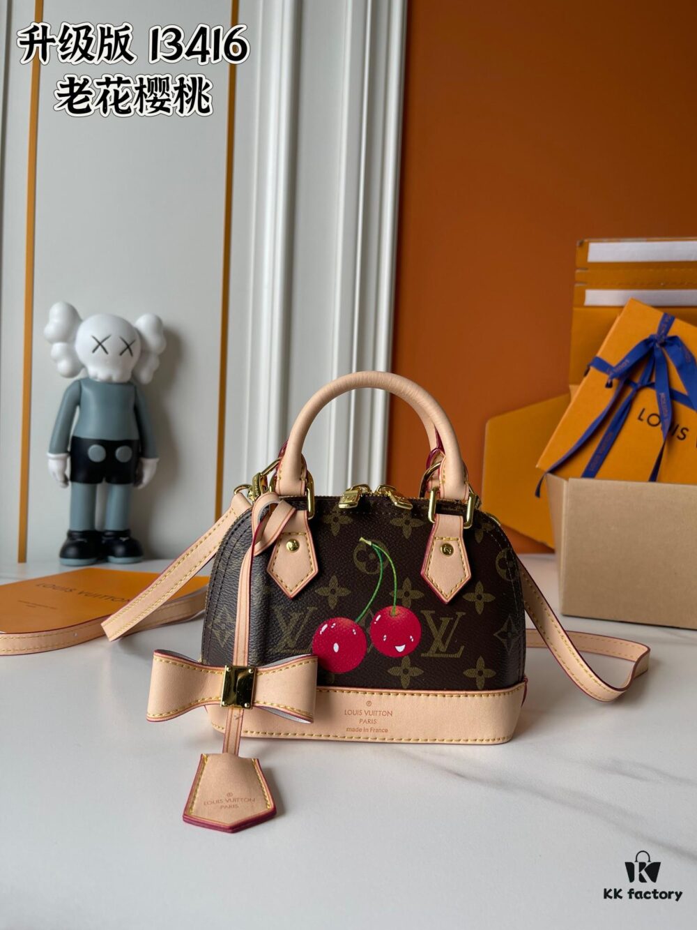 Upgraded Version 170 180 【LV x TM Nano Alma】 M13416 53152 Cherry M82717 M90611 M13104 This Nano Alma Bag Combines Monogram Coated Canvas with Cowhide Leather Trims, Featuring the Iconic Cherry Pattern from the Louis × Takashi Murakami Collaboration Series. The Top Handle and Detachable Adjustable Shoulder Strap Offer Multiple Carrying Options, While the Interior Compartment Fits Everyday Essentials Such as a Short Wallet and Large Smartphone.