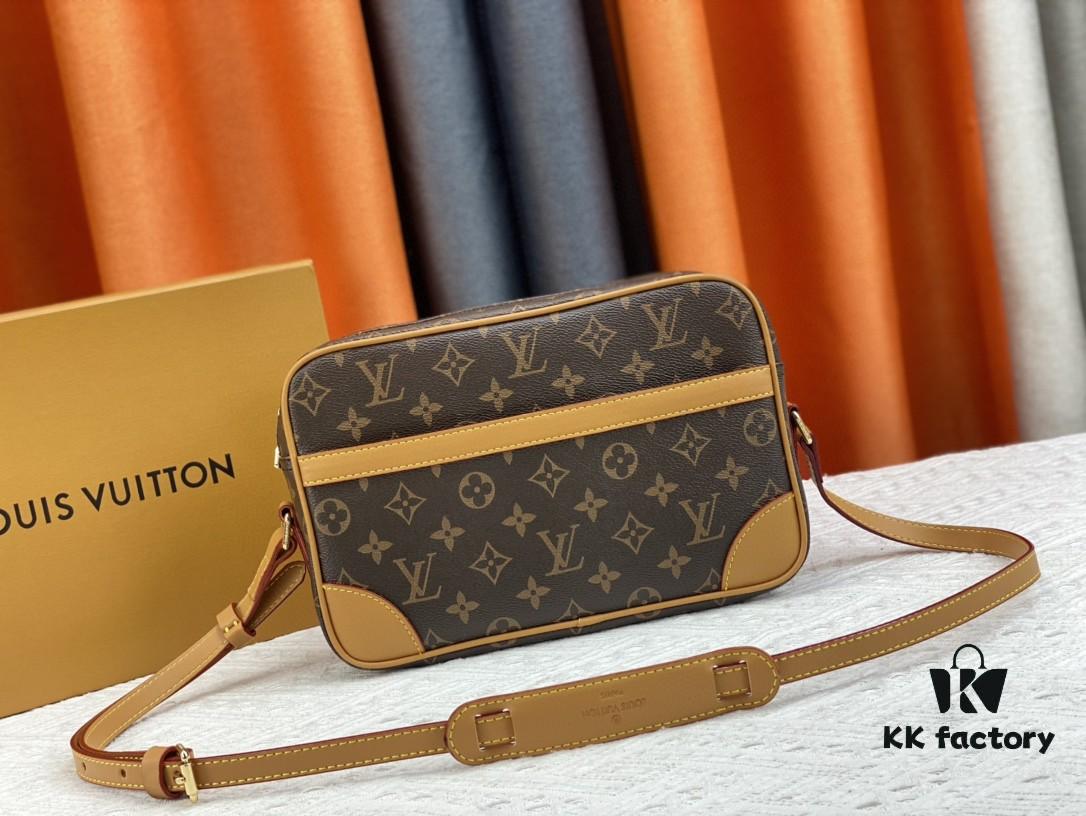Top Quality Original LV Classic Crossbody Bag, Model No. M51274, Monogram Pattern, Small Square Design with Adjustable Full-Grain Leather Shoulder Strap