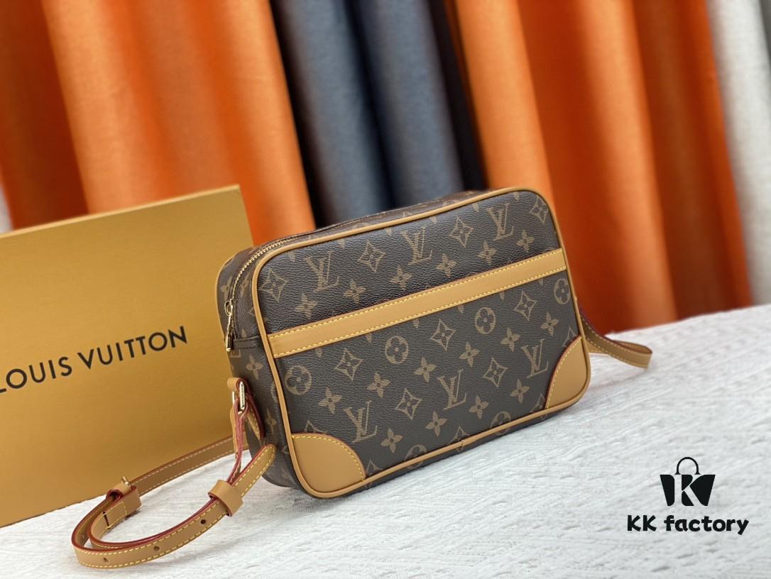 Top Quality Original LV Classic Crossbody Bag, Model No. M51274, Monogram Pattern, Small Square Design with Adjustable Full-Grain Leather Shoulder Strap