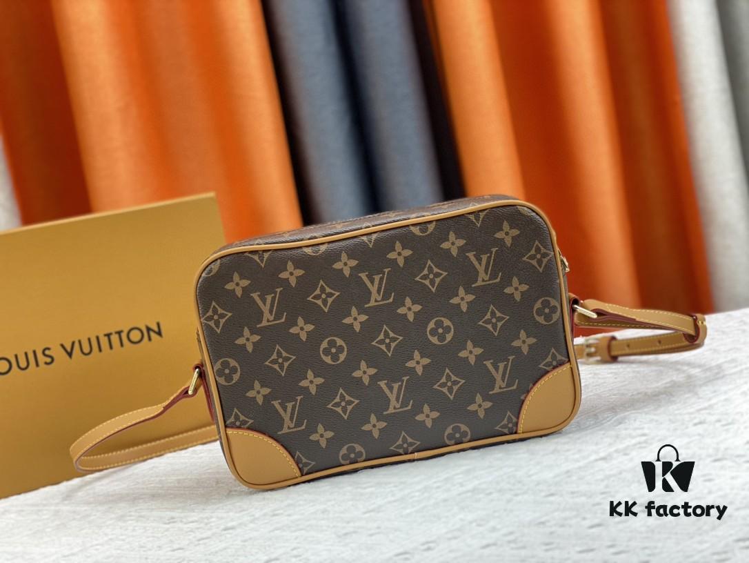 Top Quality Original LV Classic Crossbody Bag, Model No. M51274, Monogram Pattern, Small Square Design with Adjustable Full-Grain Leather Shoulder Strap