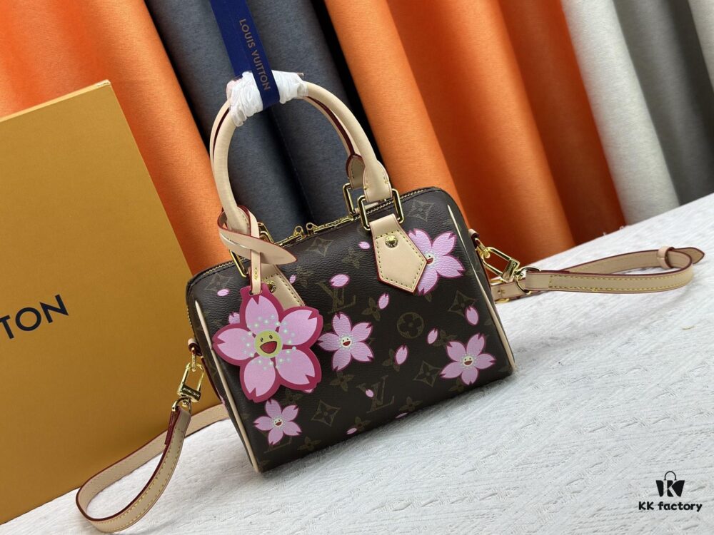 Upgraded Original M13805 M13257 M40390 M46234 LV x Murakami Collaboration Cherry Blossom 🌸 Nano Speedy Handbag