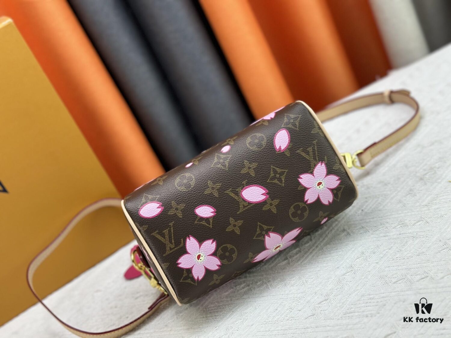 Upgraded Original M13805 M13257 M40390 M46234 LV x Murakami Collaboration Cherry Blossom 🌸 Nano Speedy Handbag