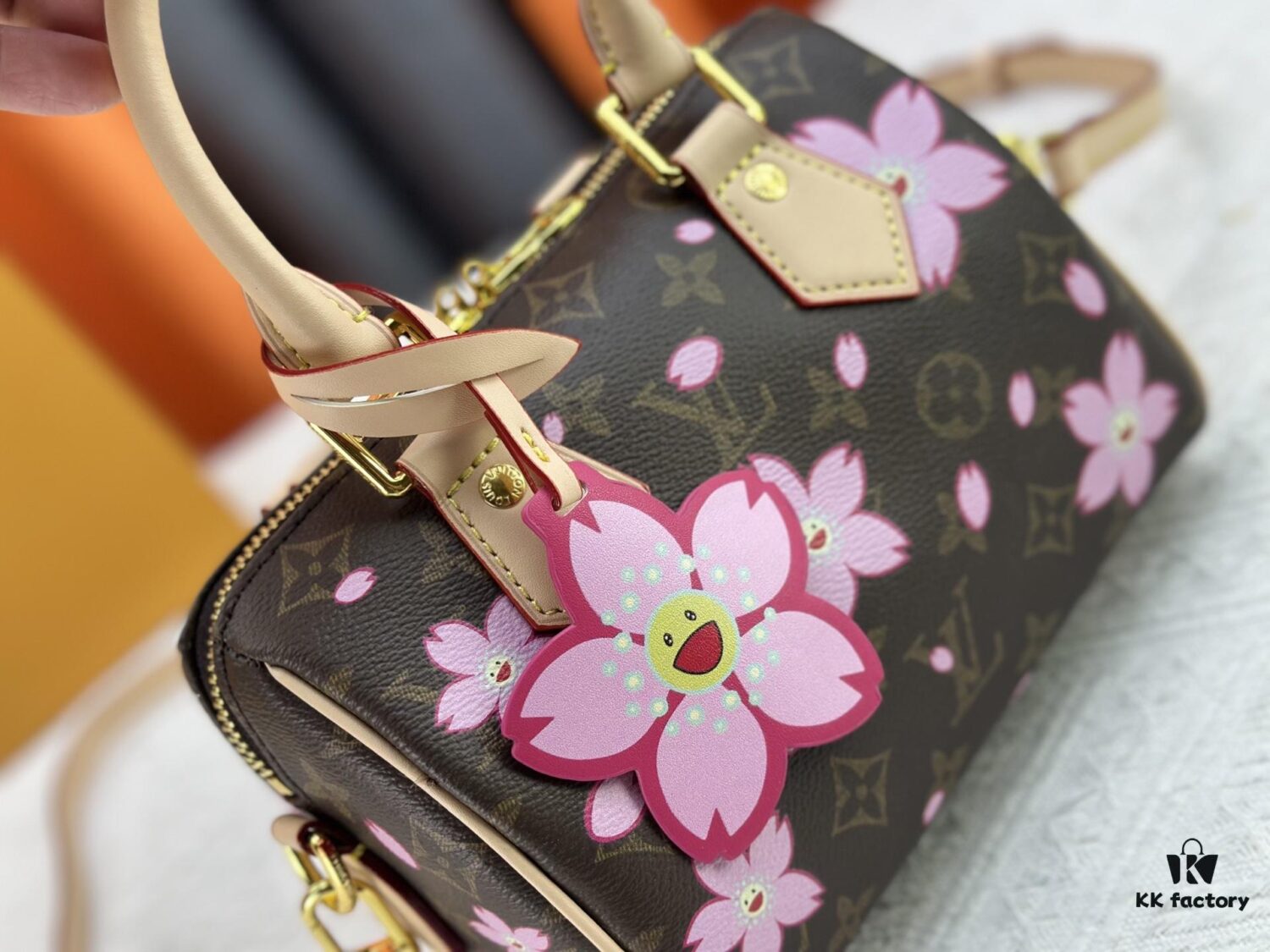Upgraded Original M13805 M13257 M40390 M46234 LV x Murakami Collaboration Cherry Blossom 🌸 Nano Speedy Handbag