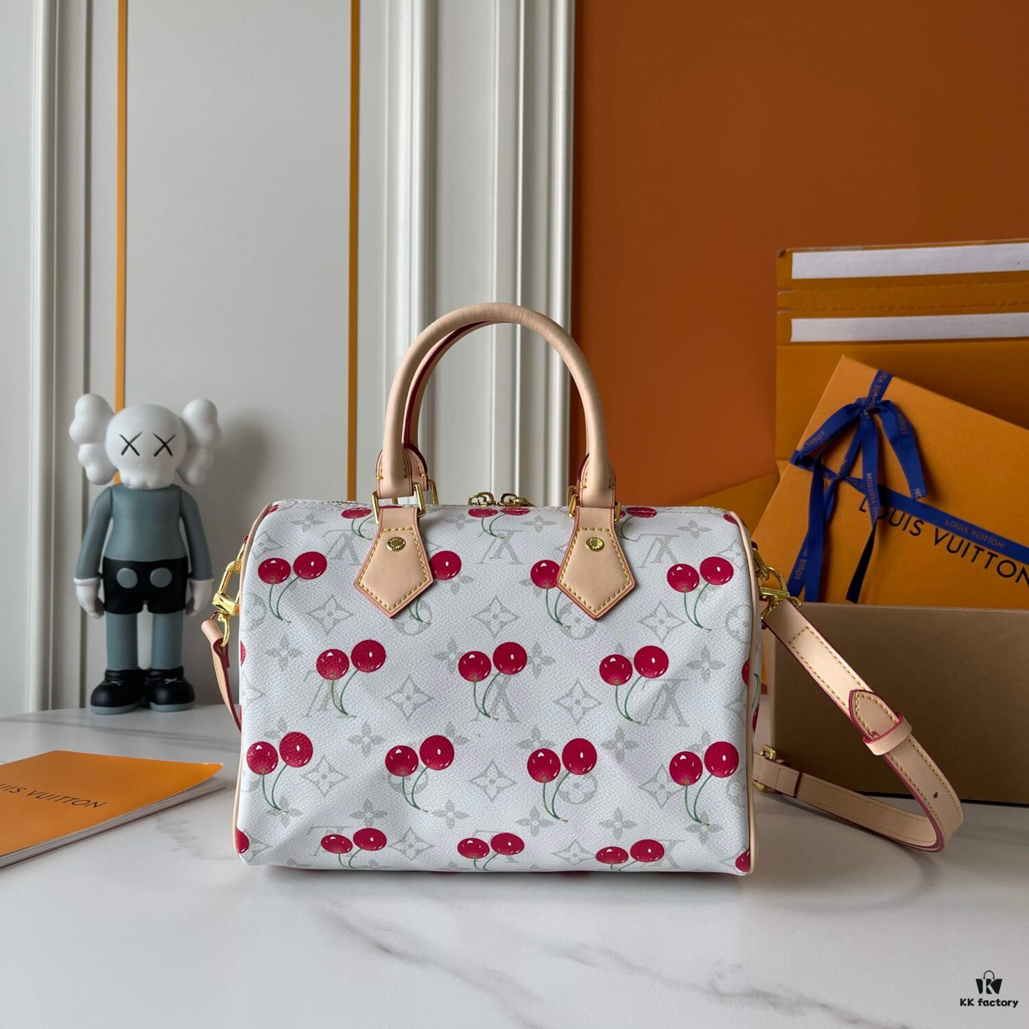 Upgraded 190 M17088 White Flower Cherry M13806-M13085-M13257 M13806 40391 40390 LV x Murakami Takashi Collaborative Nano Speedy Bag