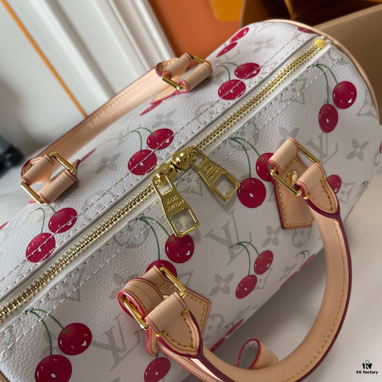 Upgraded 190 M17088 White Flower Cherry M13806-M13085-M13257 M13806 40391 40390 LV x Murakami Takashi Collaborative Nano Speedy Bag