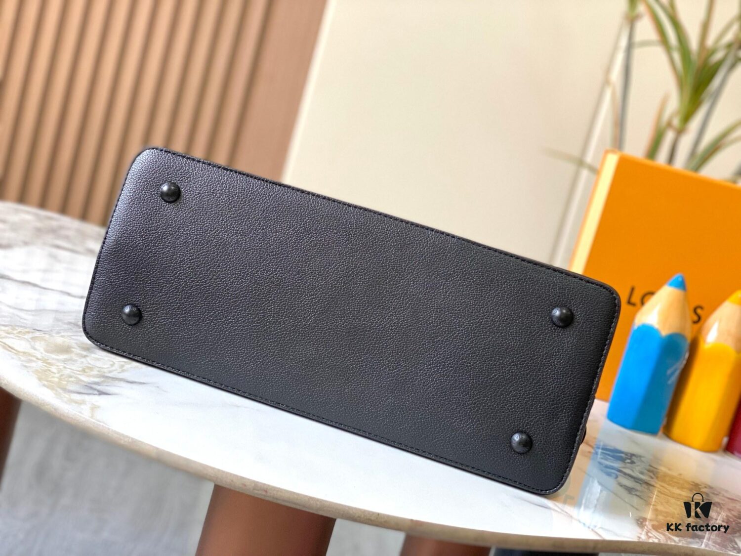 Upgraded Version M24880 Black Capucines Souple Large Handbag