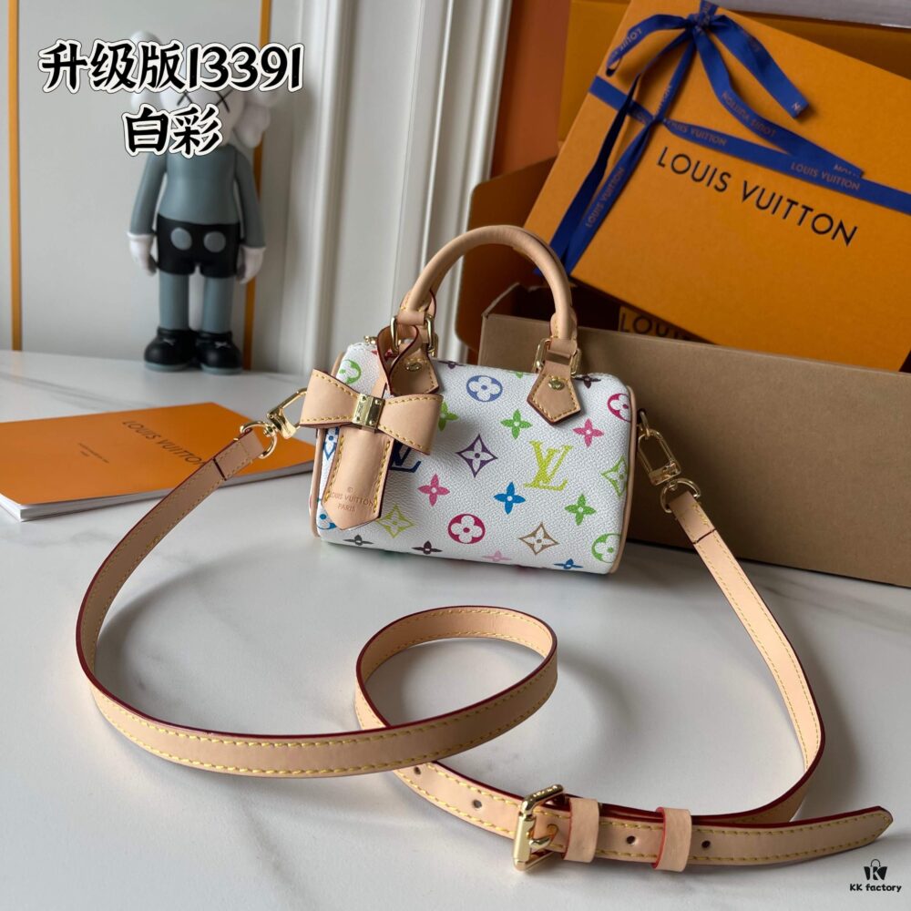 Upgraded Version 160 M13406 M13391 (Authentic Photos, Accurate Match) M81085 New Denim LV x Murakami Collaboration NANOSPEEDY Bag