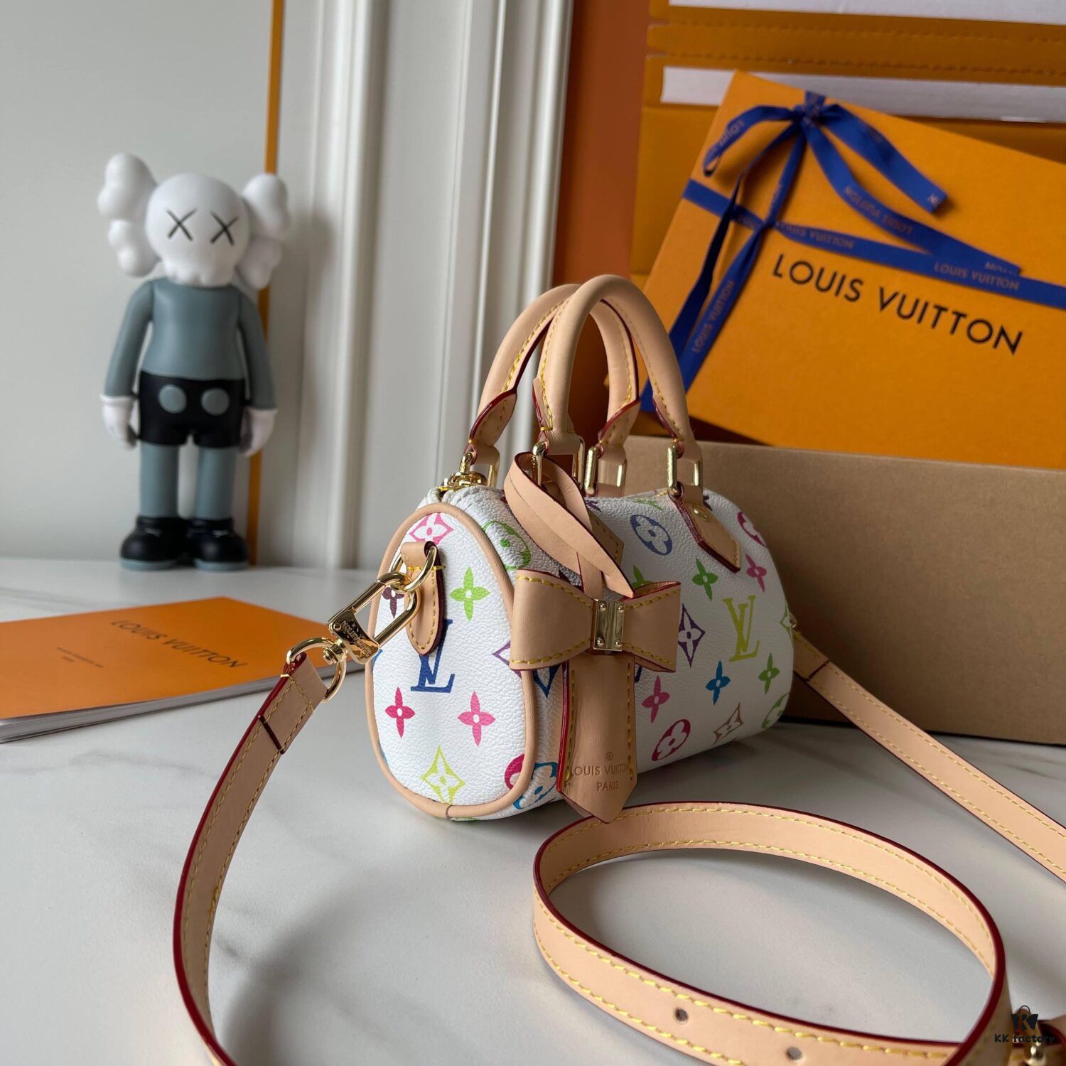 Upgraded Version 160 M13406 M13391 (Authentic Photos, Accurate Match) M81085 New Denim LV x Murakami Collaboration NANOSPEEDY Bag