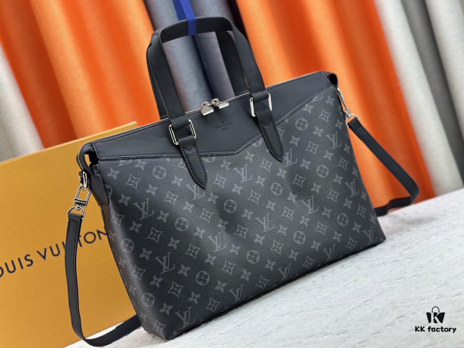 Authentic N40566 Hiroshi Fujiwara Fragment Design Lightning Series Men's Briefcase