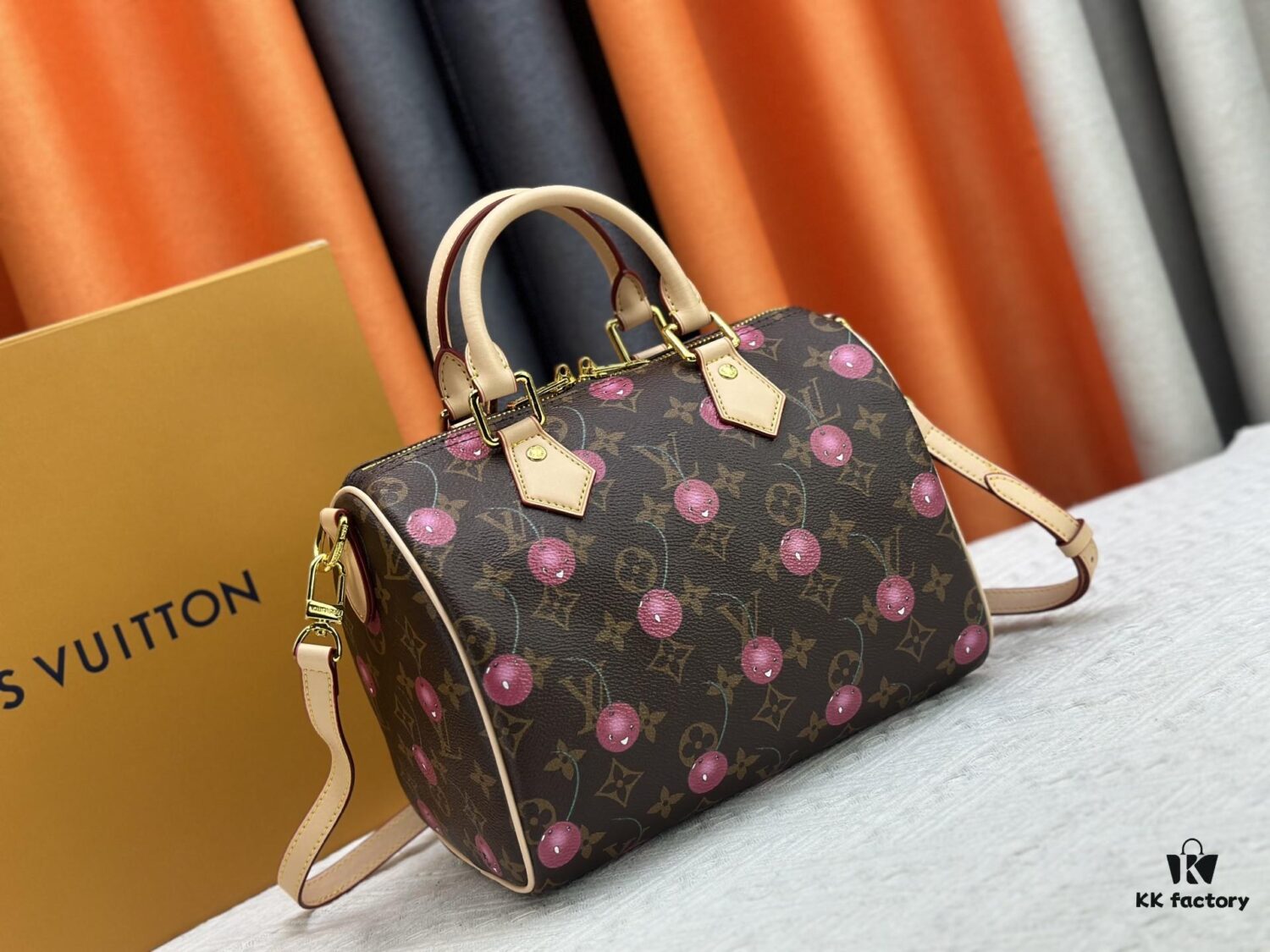 Upgraded Original M13805 M13257 M40390 LV x Murakami Collaboration Cherry Blossom 🌸 Nano Speedy Bag