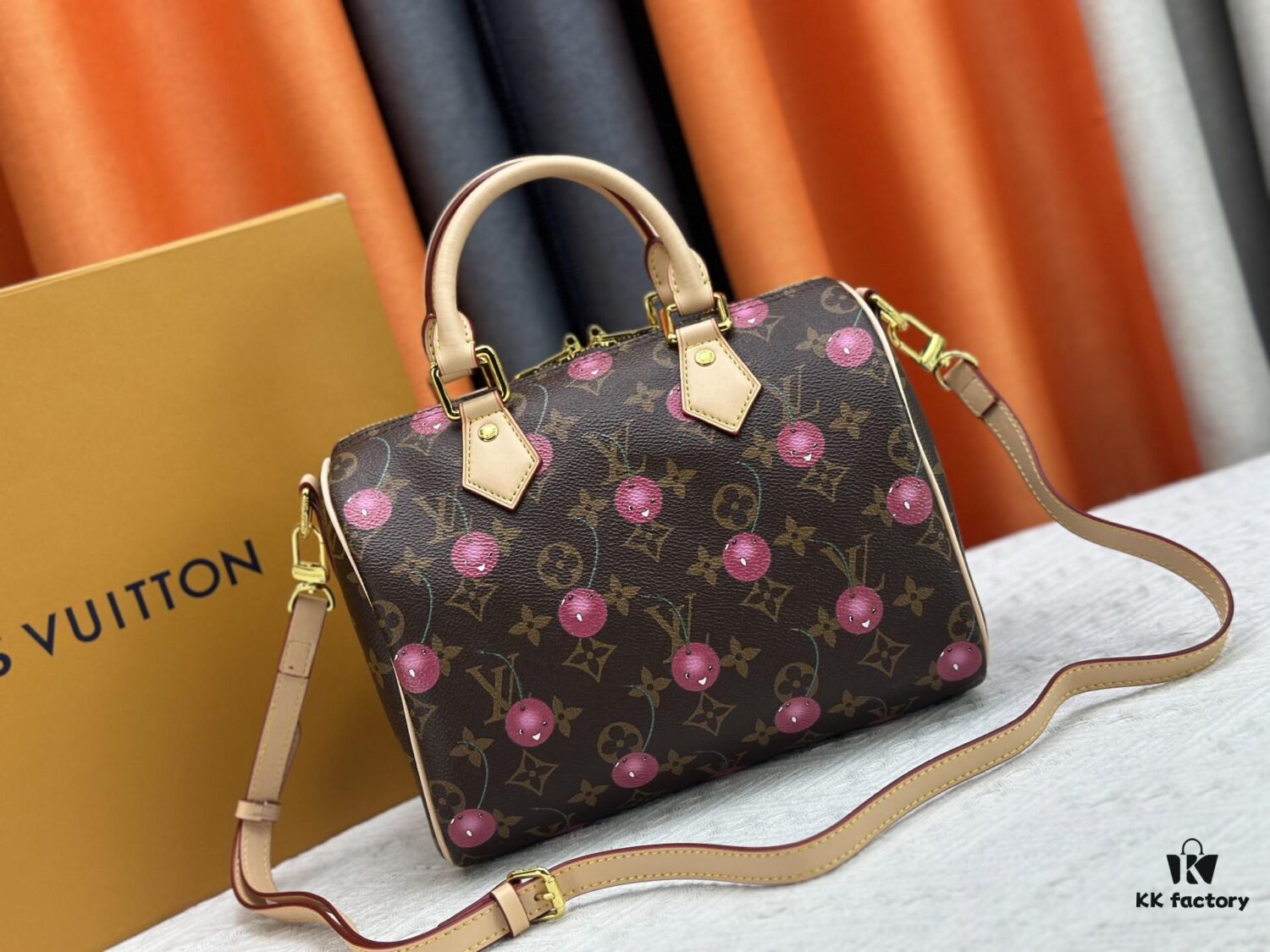 Upgraded Original M13805 M13257 M40390 LV x Murakami Collaboration Cherry Blossom 🌸 Nano Speedy Bag