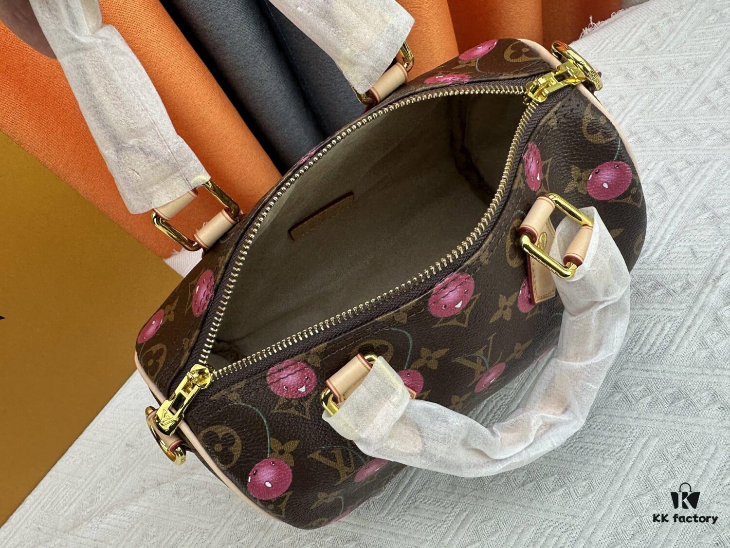 Upgraded Original M13805 M13257 M40390 LV x Murakami Collaboration Cherry Blossom 🌸 Nano Speedy Bag