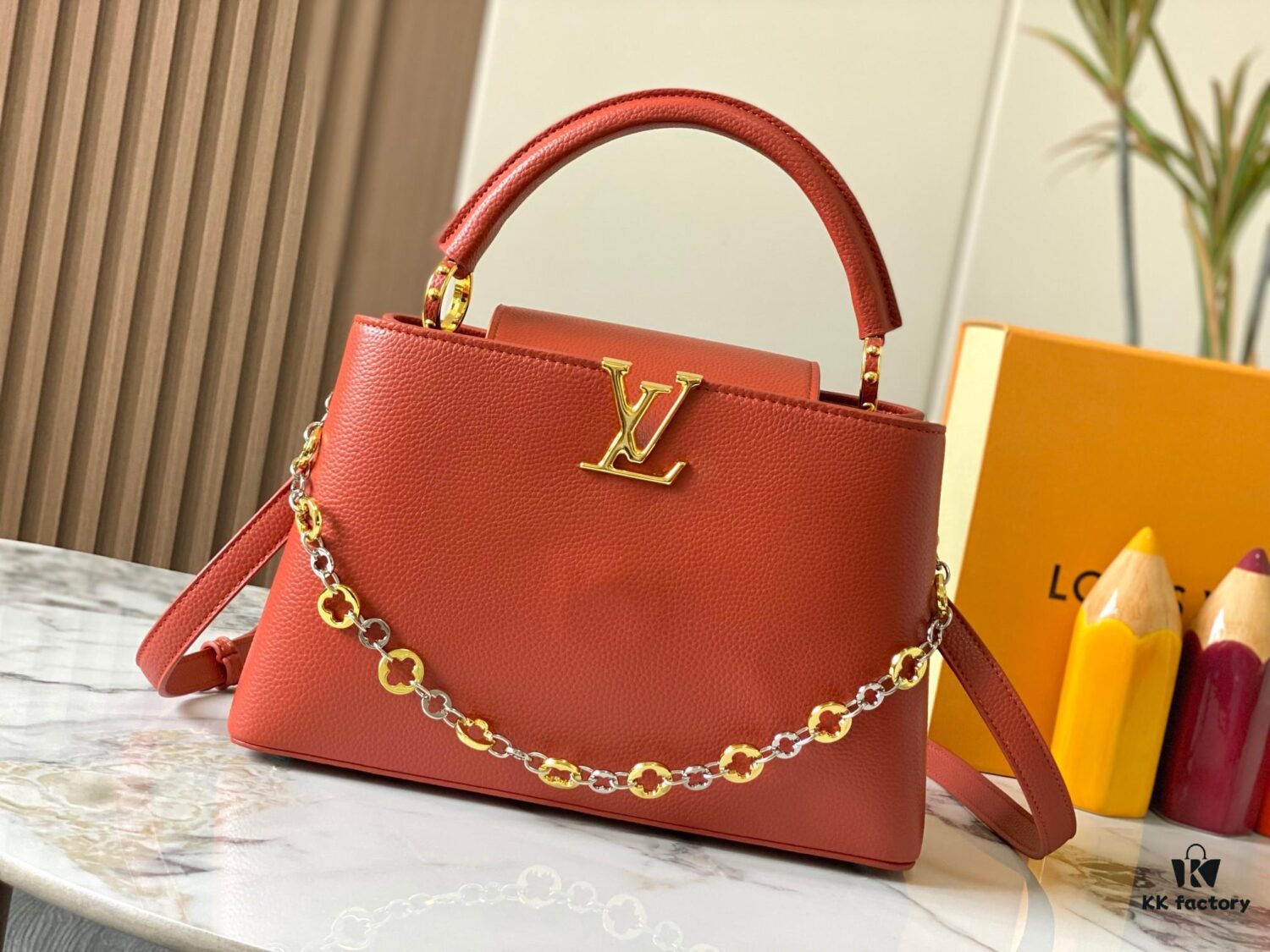 69307b576e68136f4d9a6e6c Top Quality Original Guangzhou Stock 🇫🇷 M12938 Medium Capucines Handbag from ChainOnYou Collection