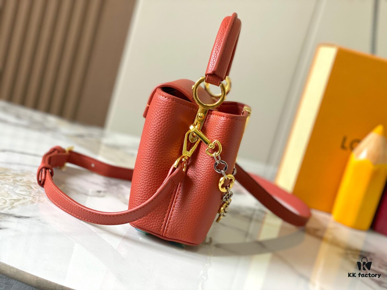 Top Quality Original Guangzhou Goods 🇫🇷 M12935 Capucines Mini Bag from the Capucines Chain On You Collection