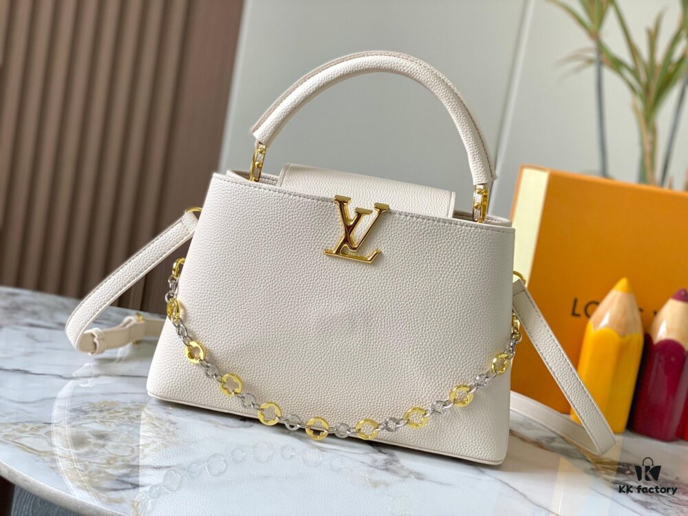 69307b726e68136f4d9a6e9d Top Quality Original Guangzhou Stock 🇫🇷 M12938 ChainOnYou Series Capucines Medium Handbag in Taurillon Cowhide Leather