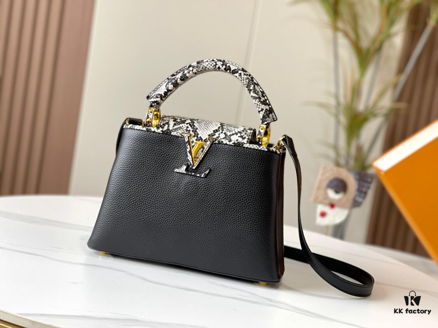 Exclusive On-Hand Shot - Upgraded M95508 CAPUCINES Small Handbag