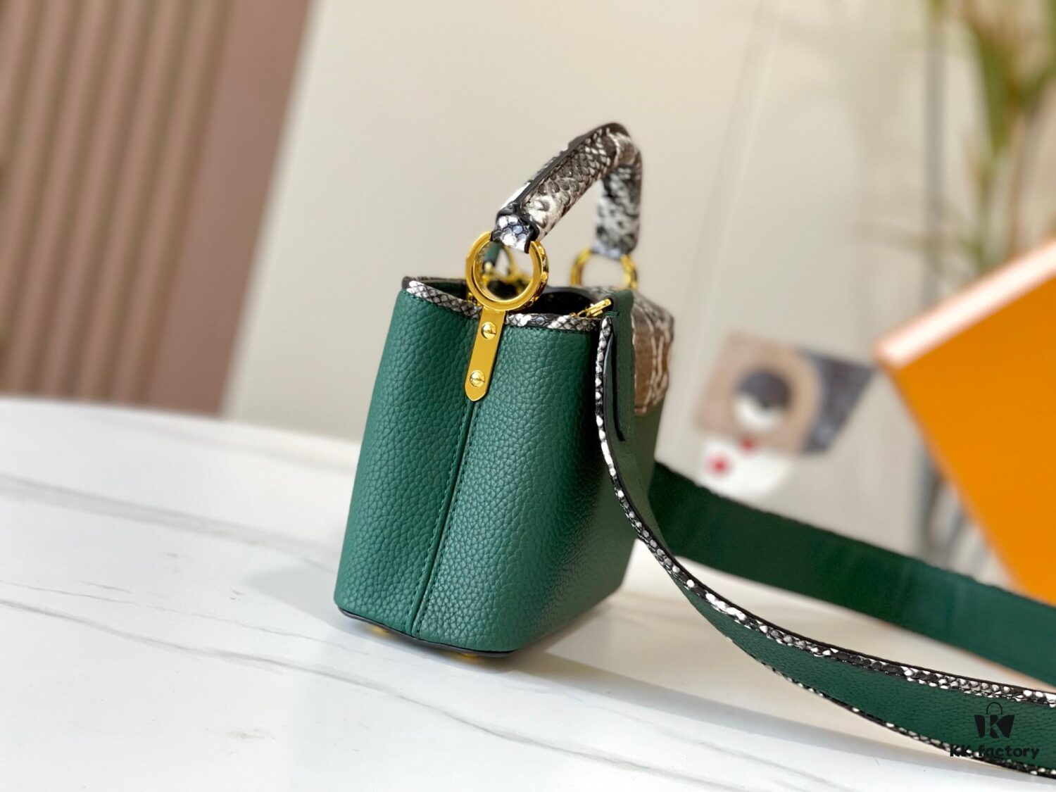 Exclusive On-Site Photo - Upgraded M95509 CAPUCINES Mini Bag