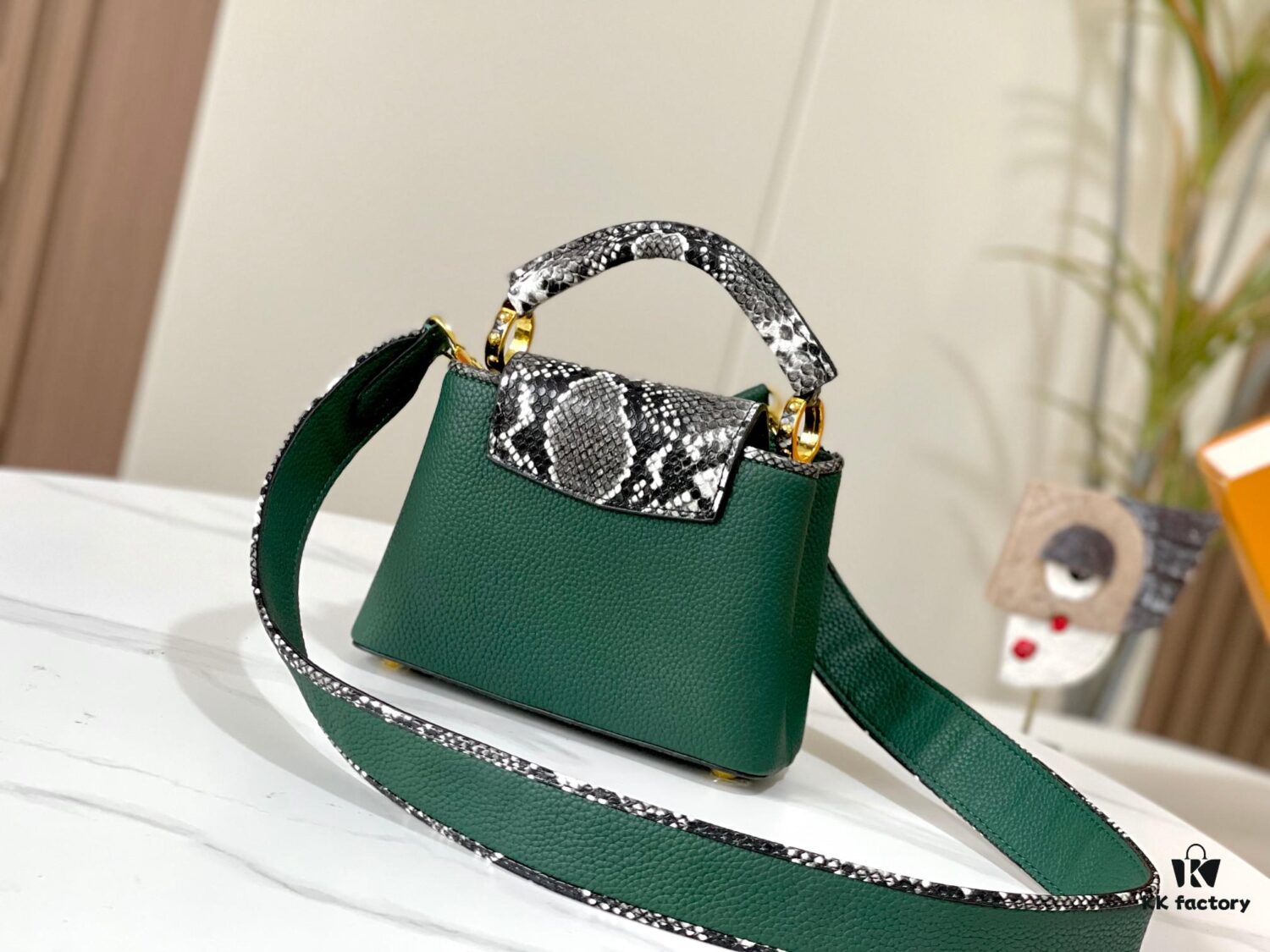 Exclusive On-Site Photo - Upgraded M95509 CAPUCINES Mini Bag