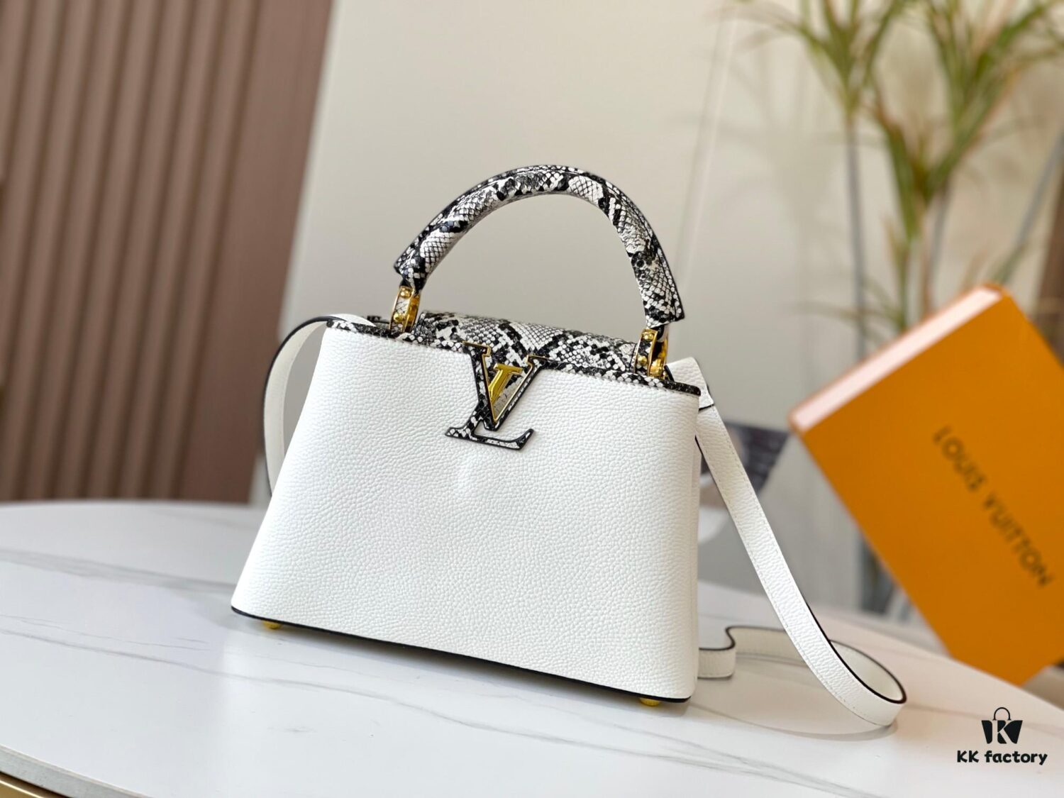 Exclusive On-Site Photo - Upgraded M95508 CAPUCINES Small Handbag