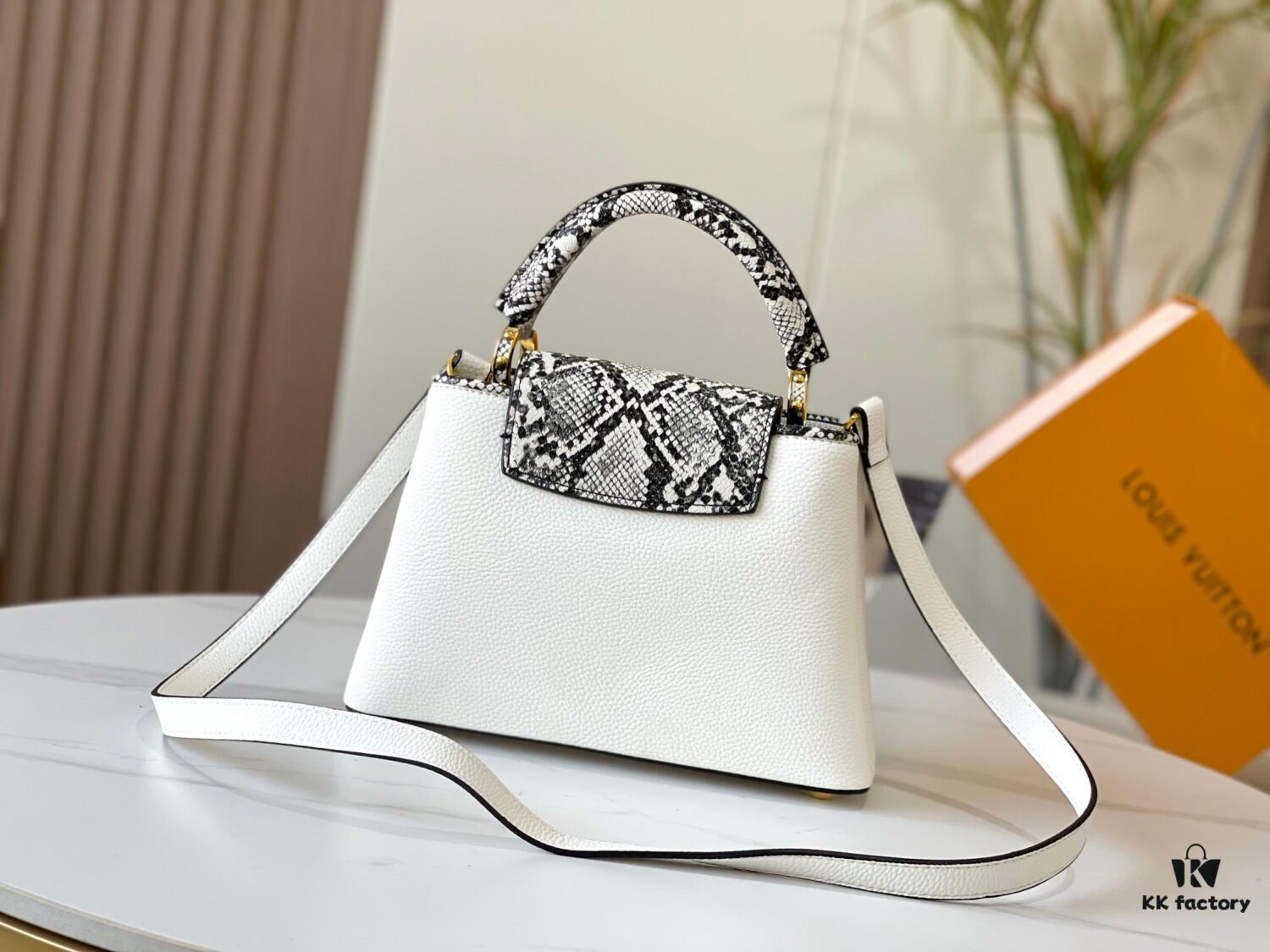 Exclusive On-Site Photo - Upgraded M95508 CAPUCINES Small Handbag