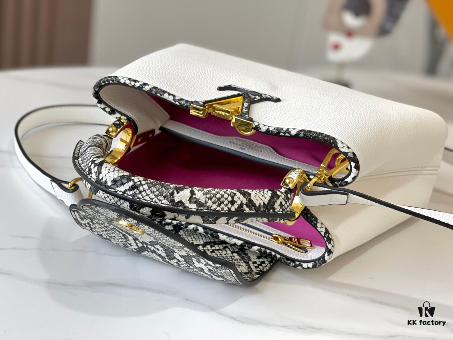 Exclusive On-Site Photo - Upgraded M95508 CAPUCINES Small Handbag