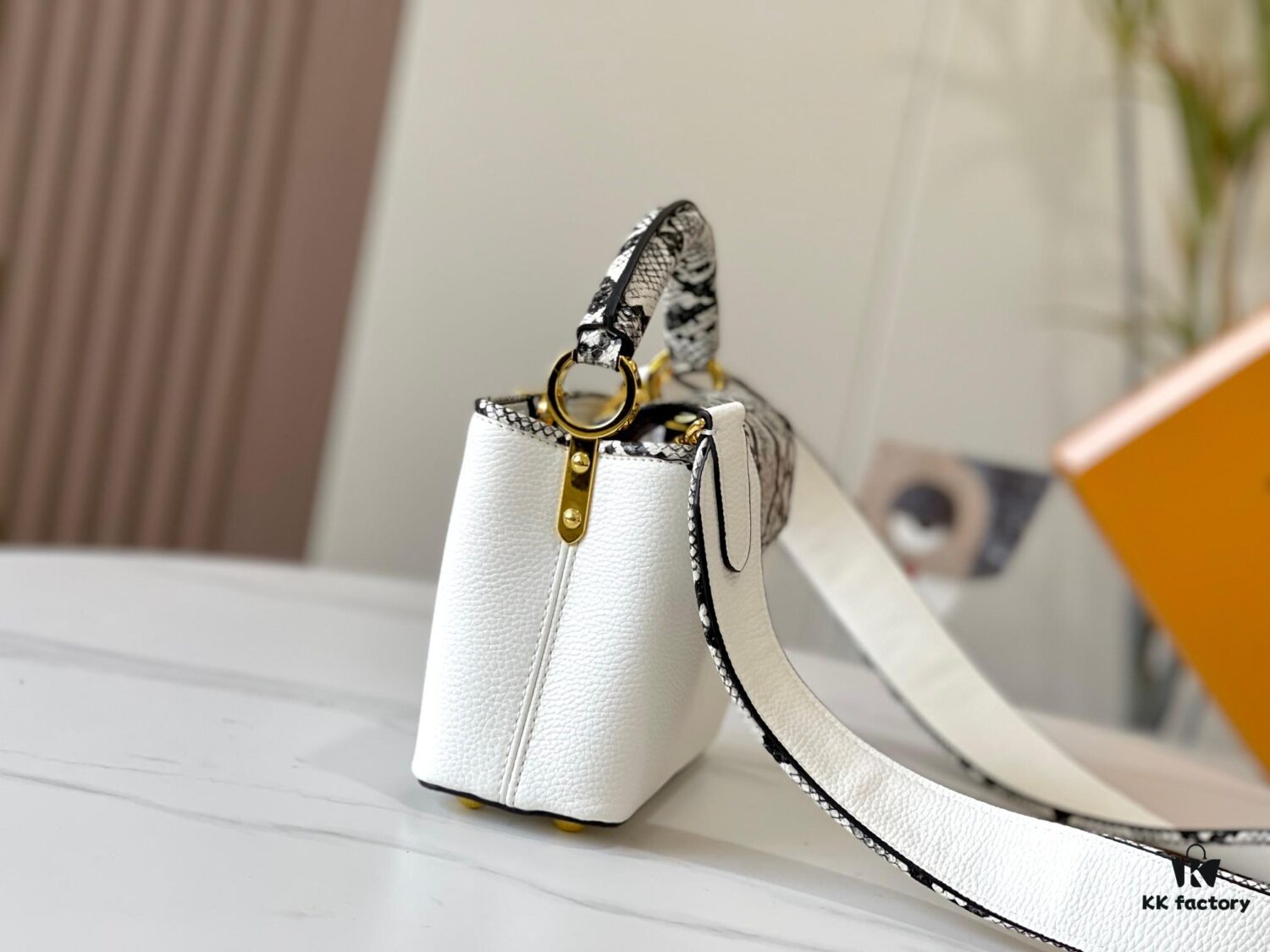 Exclusive On-Site Photo - Upgraded M95509 CAPUCINES Mini Bag