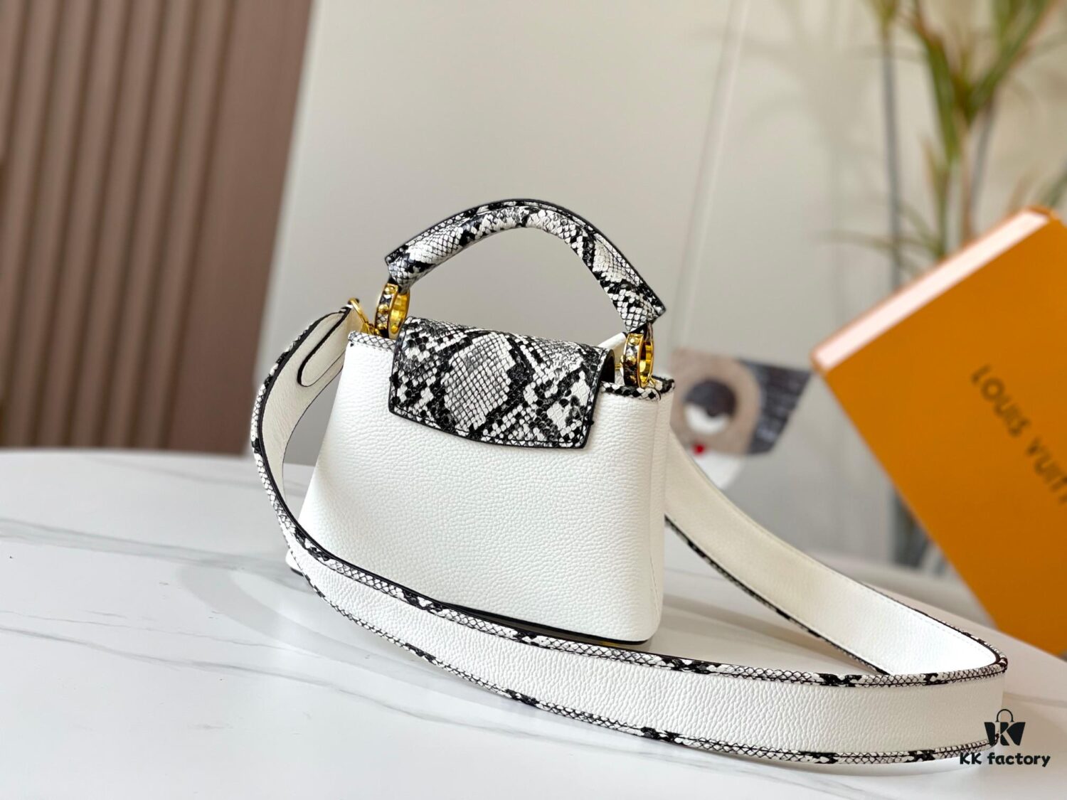 Exclusive On-Site Photo - Upgraded M95509 CAPUCINES Mini Bag