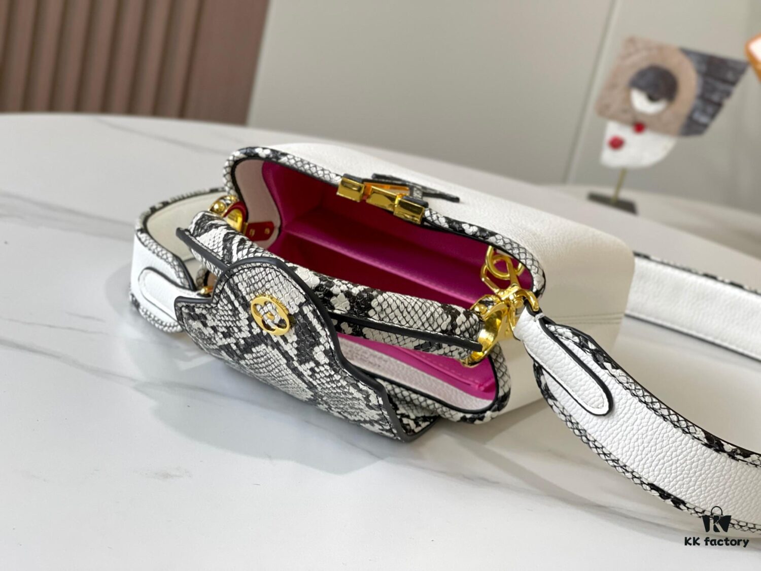 Exclusive On-Site Photo - Upgraded M95509 CAPUCINES Mini Bag