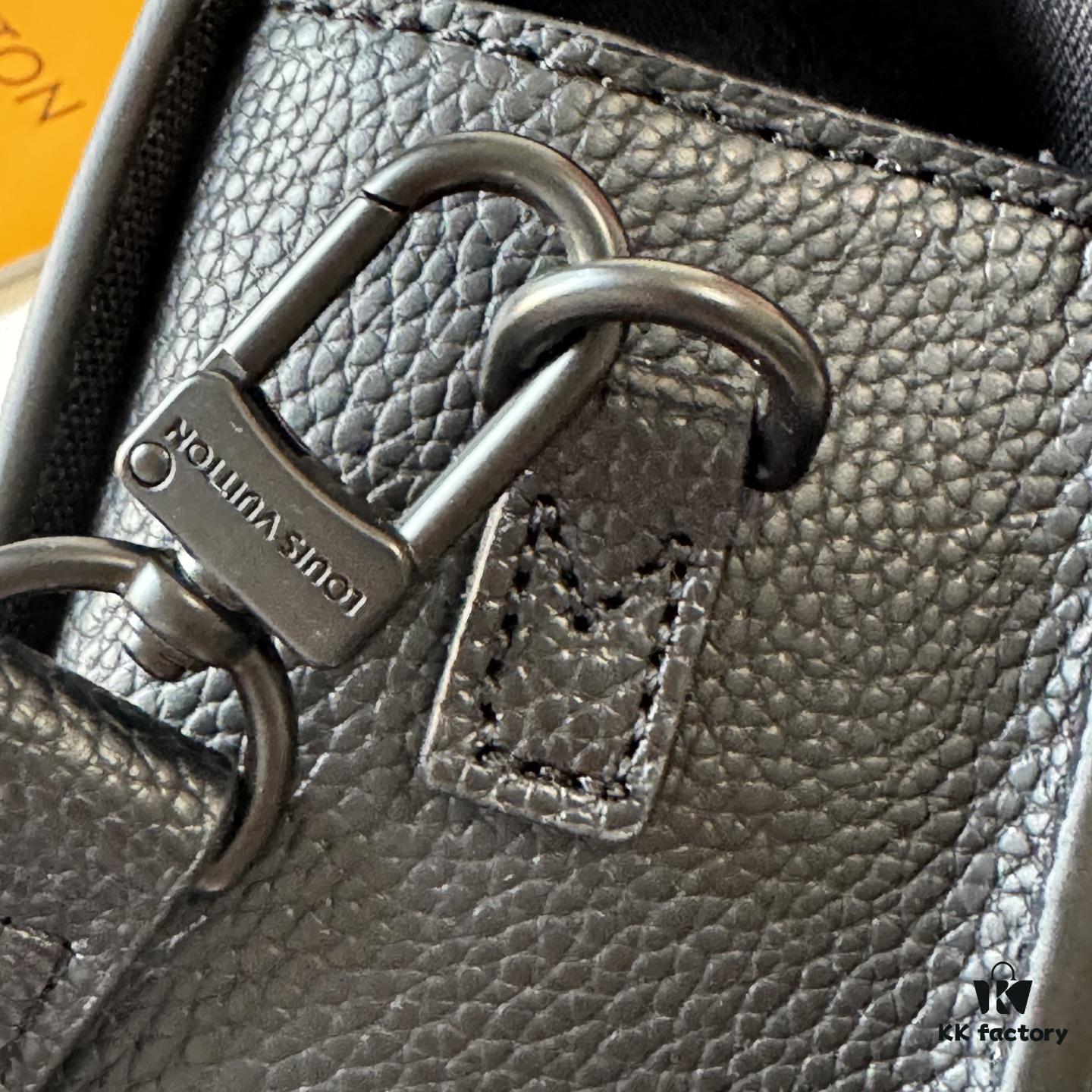 Upgraded Version M82085 M82086 Full Leather Black, Light Green, Black Flower, Old Flower Men's Messenger Bag Flap Mini Handbag