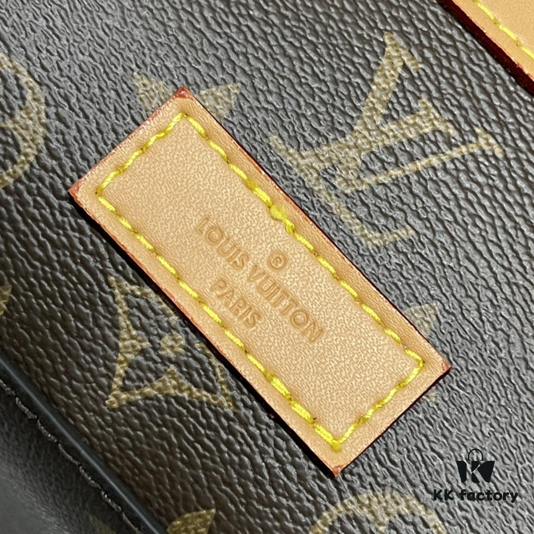 Upgraded Version 260 Retro Trunk Bag 44752, Old Flower, Black Flower, Black Checkered, LV Classic Refined Trunk Bag