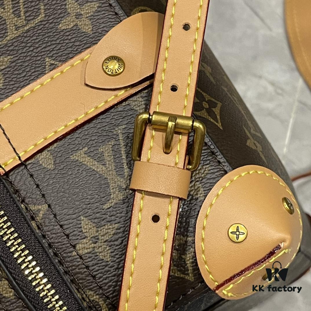 Upgraded Version 260 Retro Trunk Bag 44752, Old Flower, Black Flower, Black Checkered, LV Classic Refined Trunk Bag