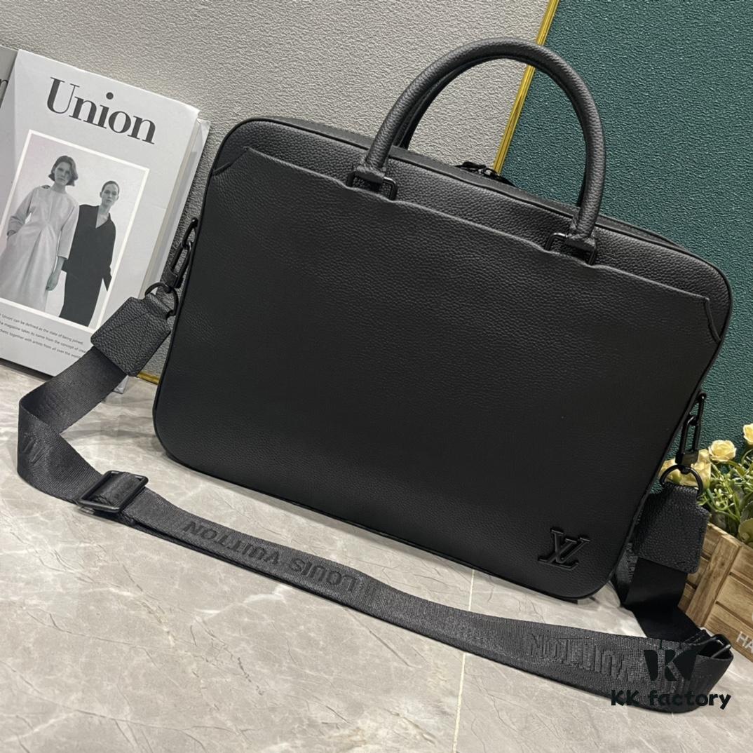 Latest Upgrade 250 M23778 Full Leather Black PILOT Briefcase