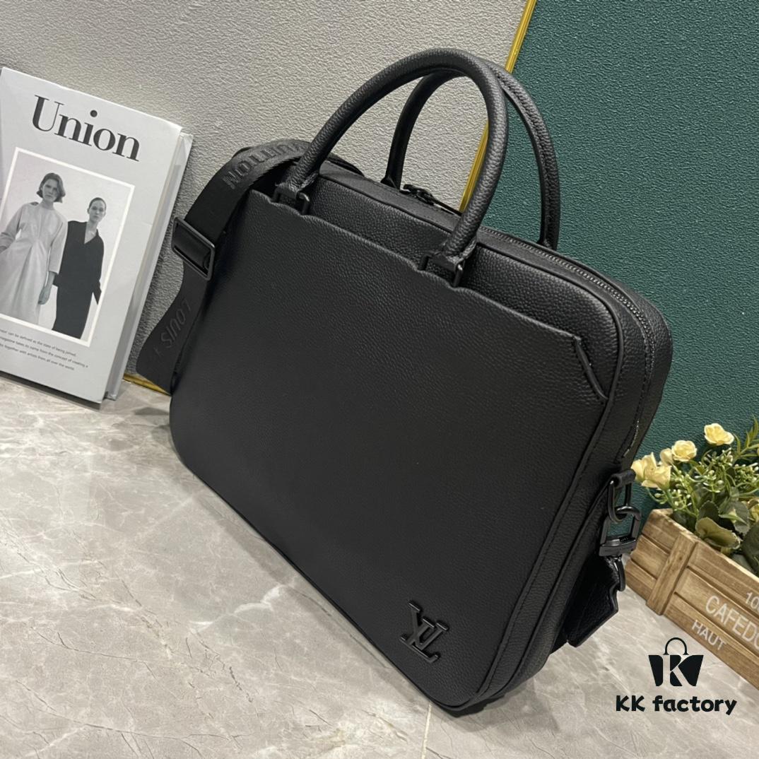 Latest Upgrade 250 M23778 Full Leather Black PILOT Briefcase