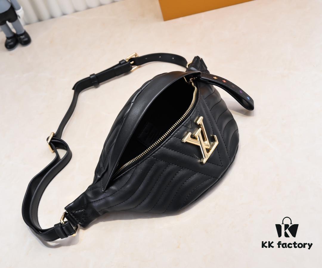 Exclusive On-site Embroidered Grid - Premium Top-tier Original M53750 NEW WAVE Belt Bag