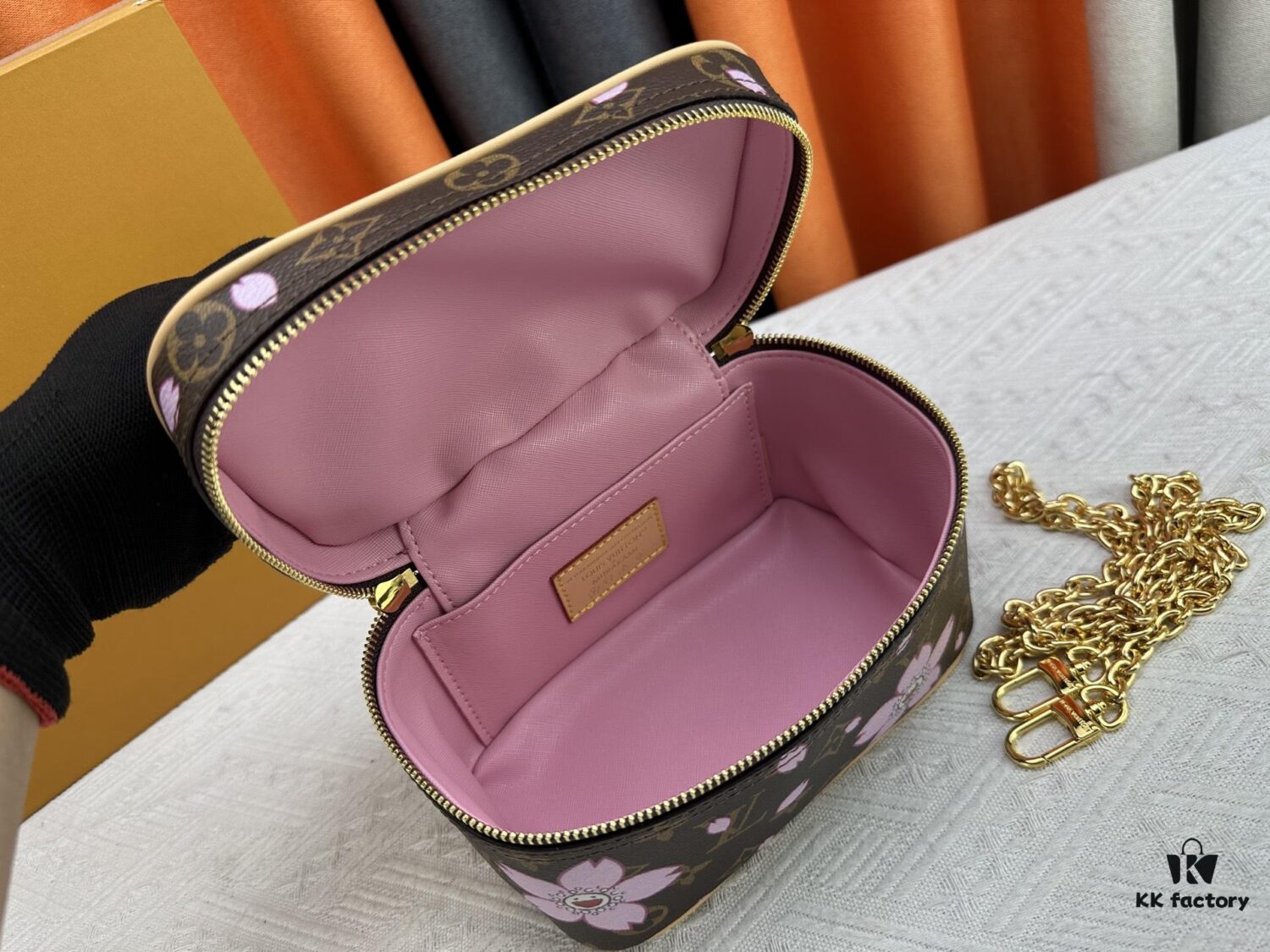 69307bfd6e68136f4d9a6f7c Takashi Murakami x LV Nice Mini Nano Pouch in Monogram Multicolour