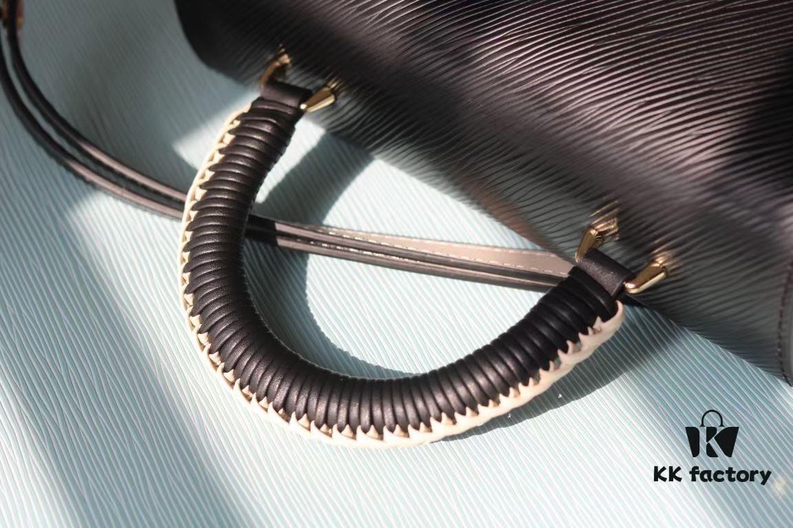 Top Quality Original! Welcome to Compare! Model No.: 50392/22229/22236. This LV Twist Medium Bag is crafted from Epi grained leather, featuring woven leather wrapping around the LV Twist lock and top handle, adding a touch of elegance to its bold silhouette. The detachable and adjustable shoulder strap allows versatile carrying options—short shoulder, long shoulder, or cross-body wear.