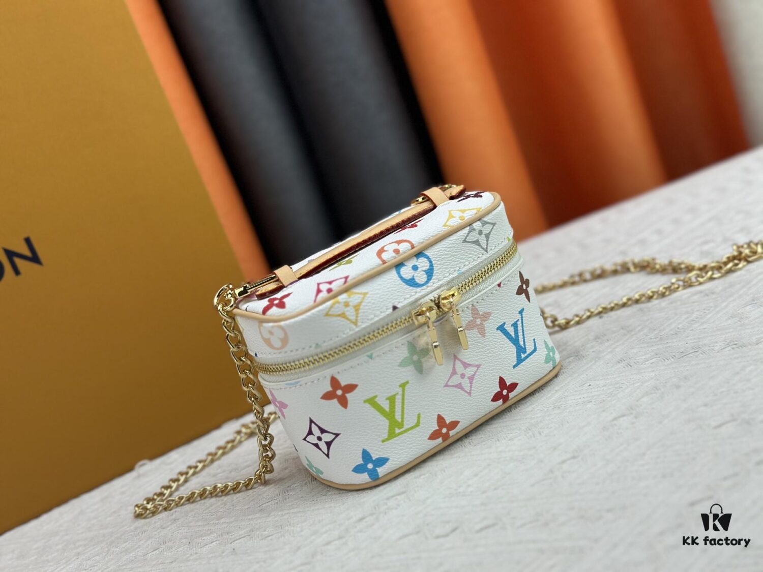 69307c7d6e68136f4d9a7079 Takashi Murakami x LV Nice Mini Nano Pouch in Monogram Multicolor