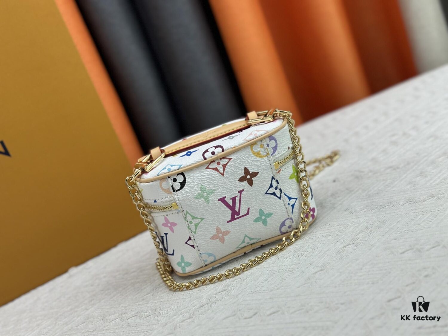 69307c7d6e68136f4d9a707a Takashi Murakami x LV Nice Mini Nano Pouch in Monogram Multicolor