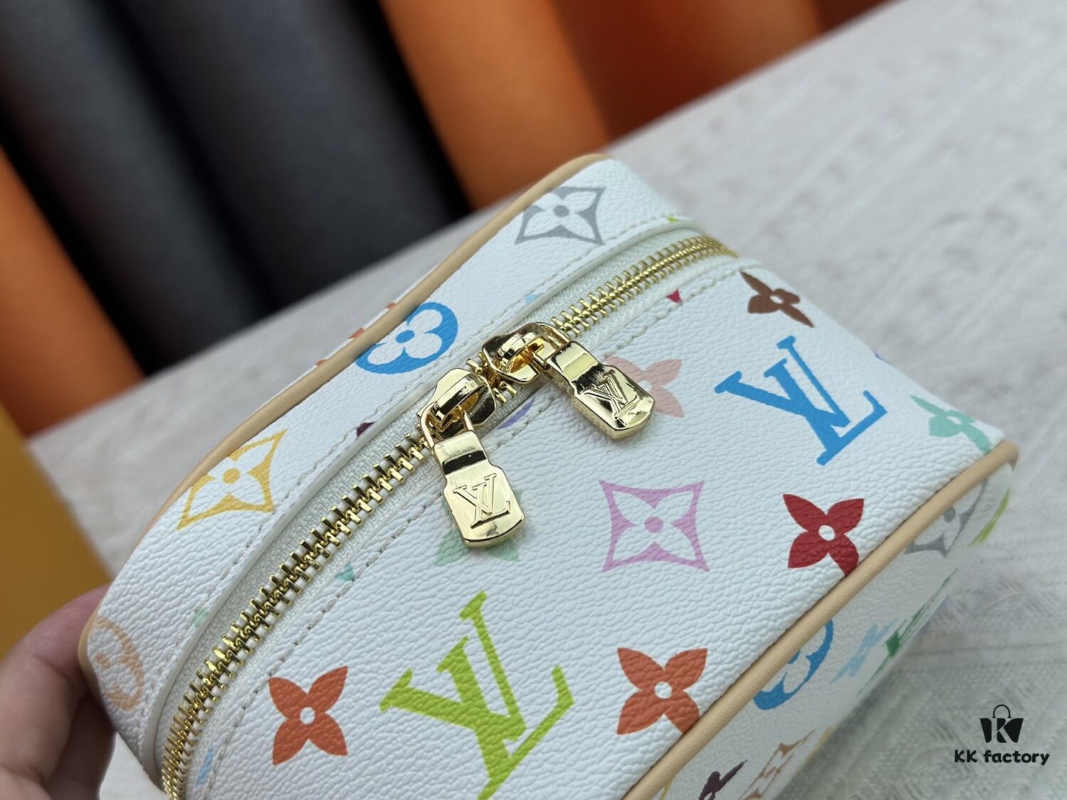 69307c7e6e68136f4d9a707d Takashi Murakami x LV Nice Mini Nano Pouch in Monogram Multicolor