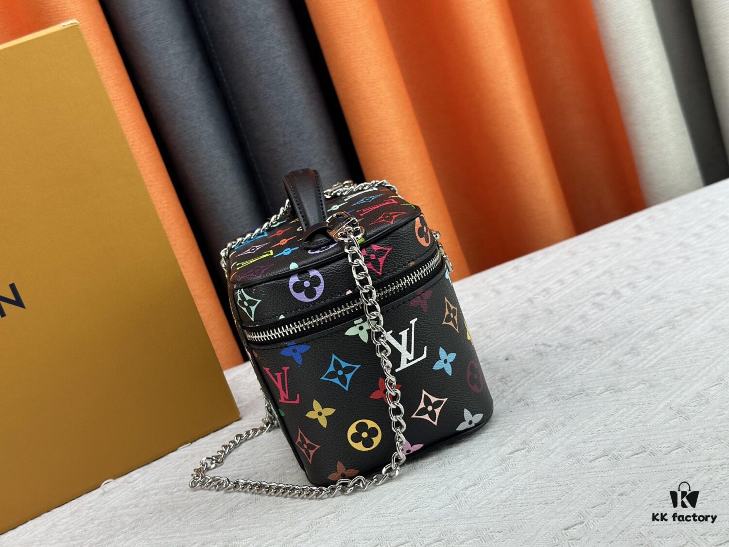 69307c846e68136f4d9a7085 Takashi Murakami x LV Nice Mini Nano Pouch in Monogram Multicolor