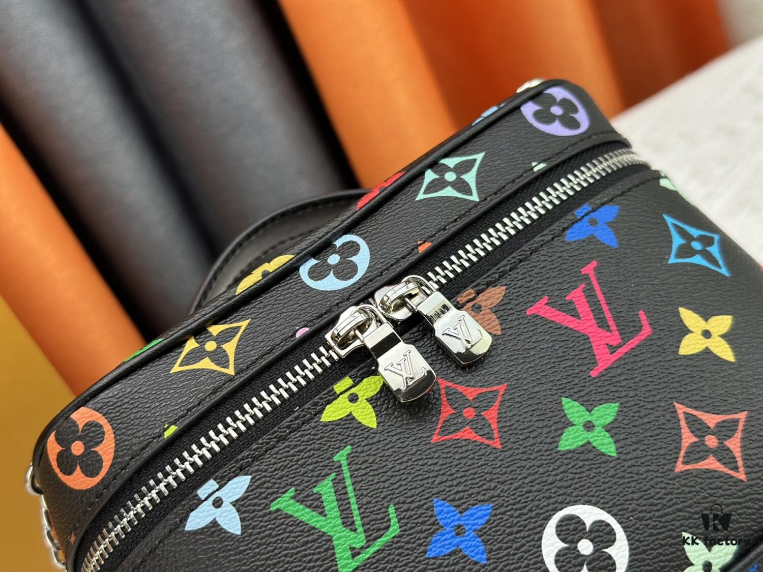 69307c866e68136f4d9a7089 Takashi Murakami x LV Nice Mini Nano Pouch in Monogram Multicolor