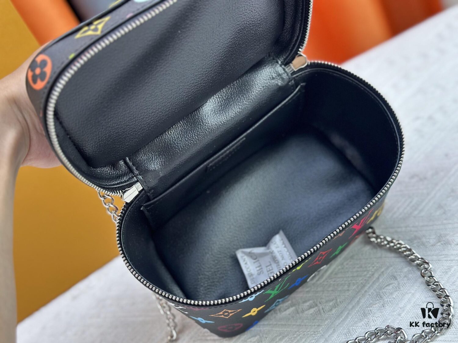 69307c886e68136f4d9a708c Takashi Murakami x LV Nice Mini Nano Pouch in Monogram Multicolor