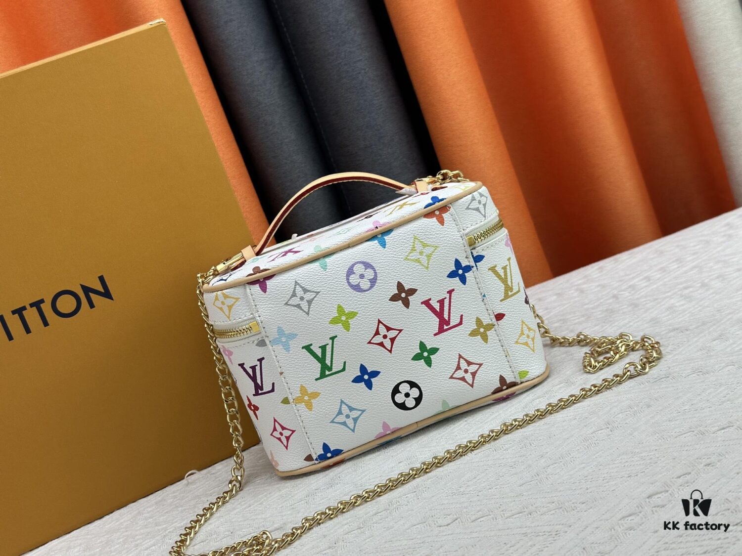 69307c896e68136f4d9a708d Takashi Murakami x LV Nice Mini Nano Pouch in Monogram Multicolor