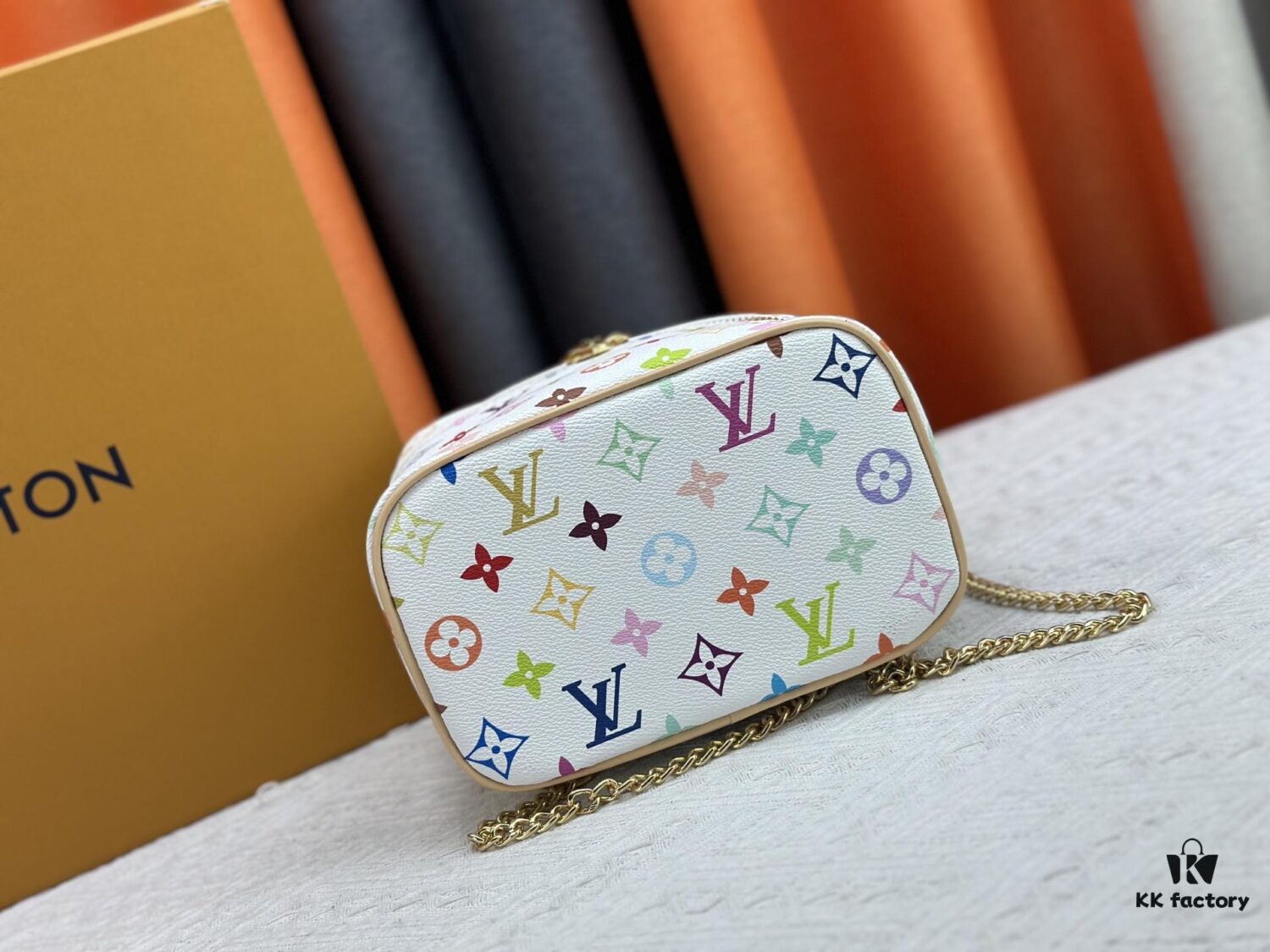 69307c8a6e68136f4d9a7090 Takashi Murakami x LV Nice Mini Nano Pouch in Monogram Multicolor