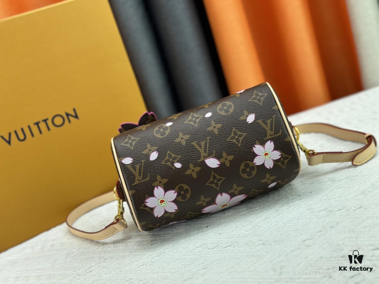 Upgraded Original M13805 M13257 M40390 M46234 LV x Murakami Collaboration Cherry Blossom 🌸 Nano Speedy Bag