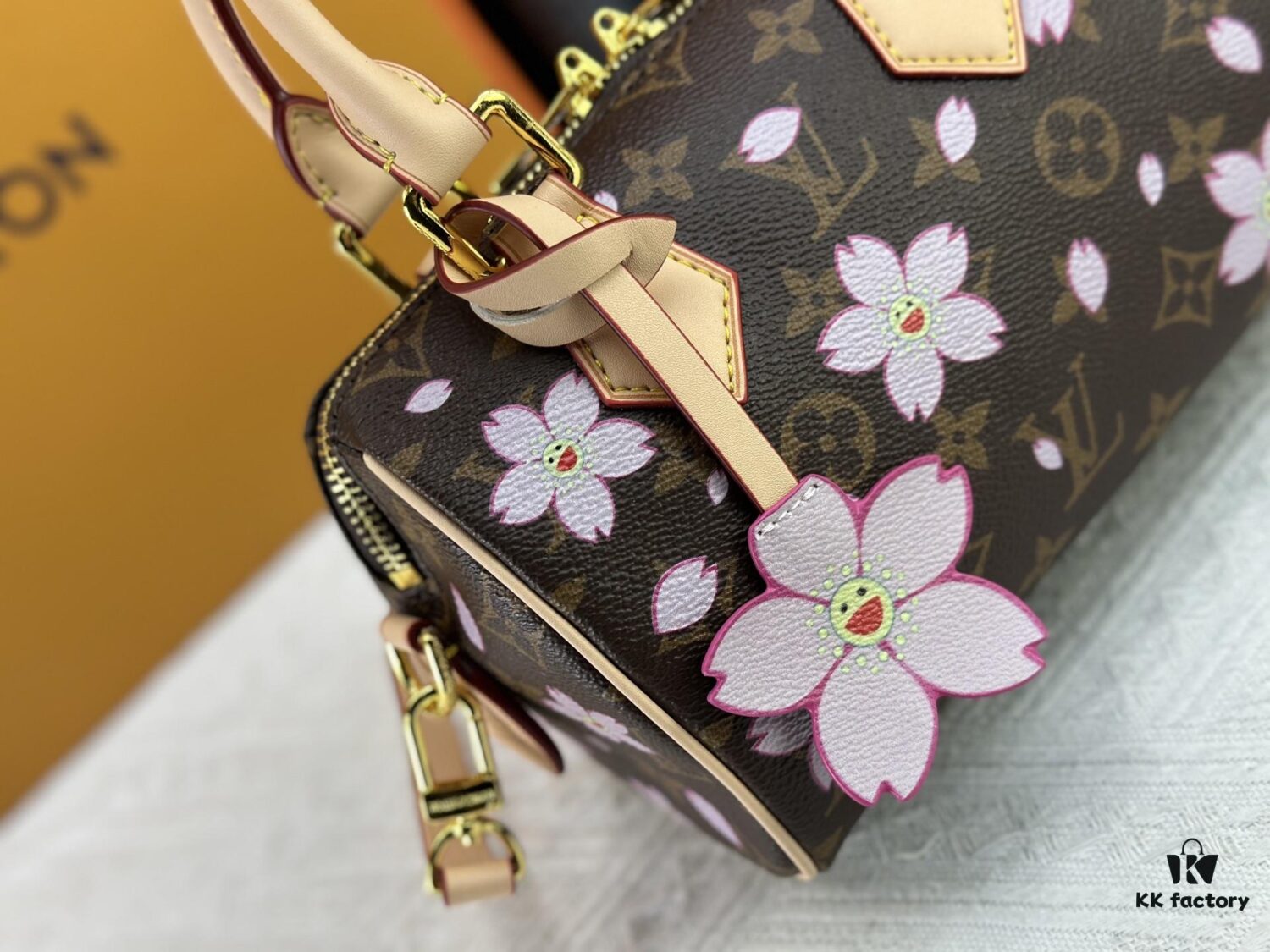 Upgraded Original M13805 M13257 M40390 M46234 LV x Murakami Collaboration Cherry Blossom 🌸 Nano Speedy Bag