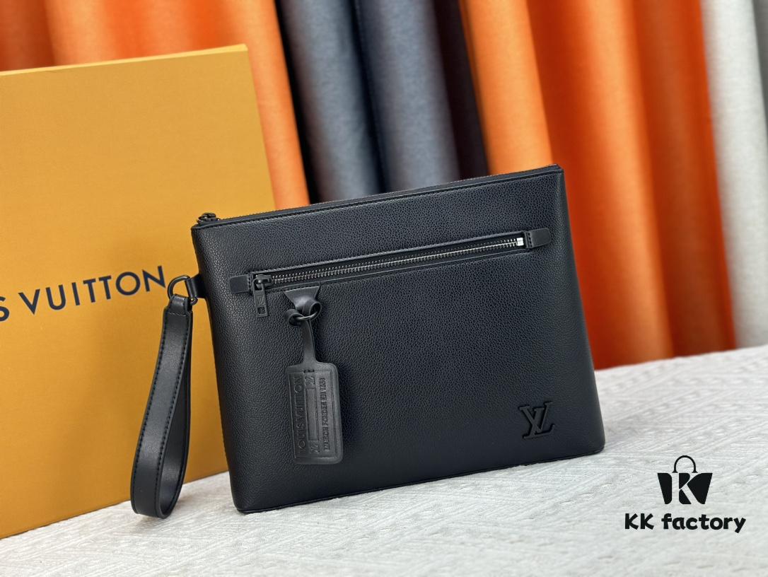 iPad Pouch Designed for New Tablets, Crafted in LV Aerogram Leather