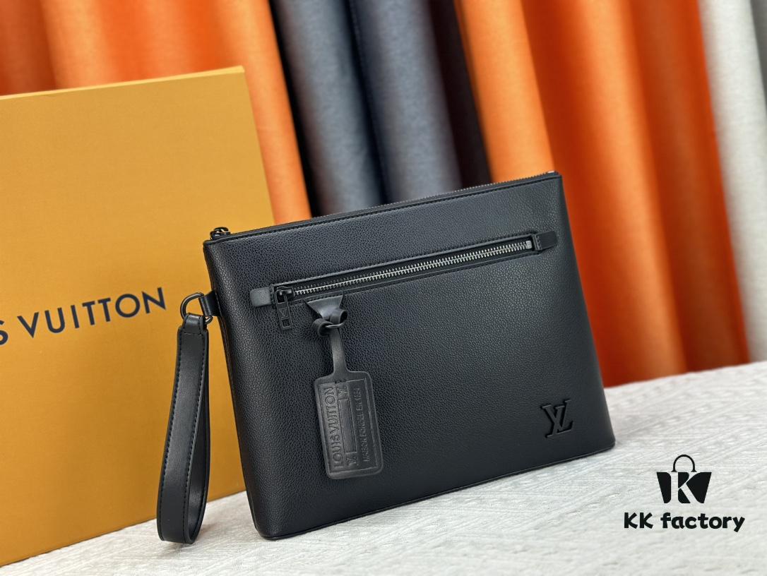 iPad Pouch Designed for New Tablets, Crafted in LV Aerogram Leather